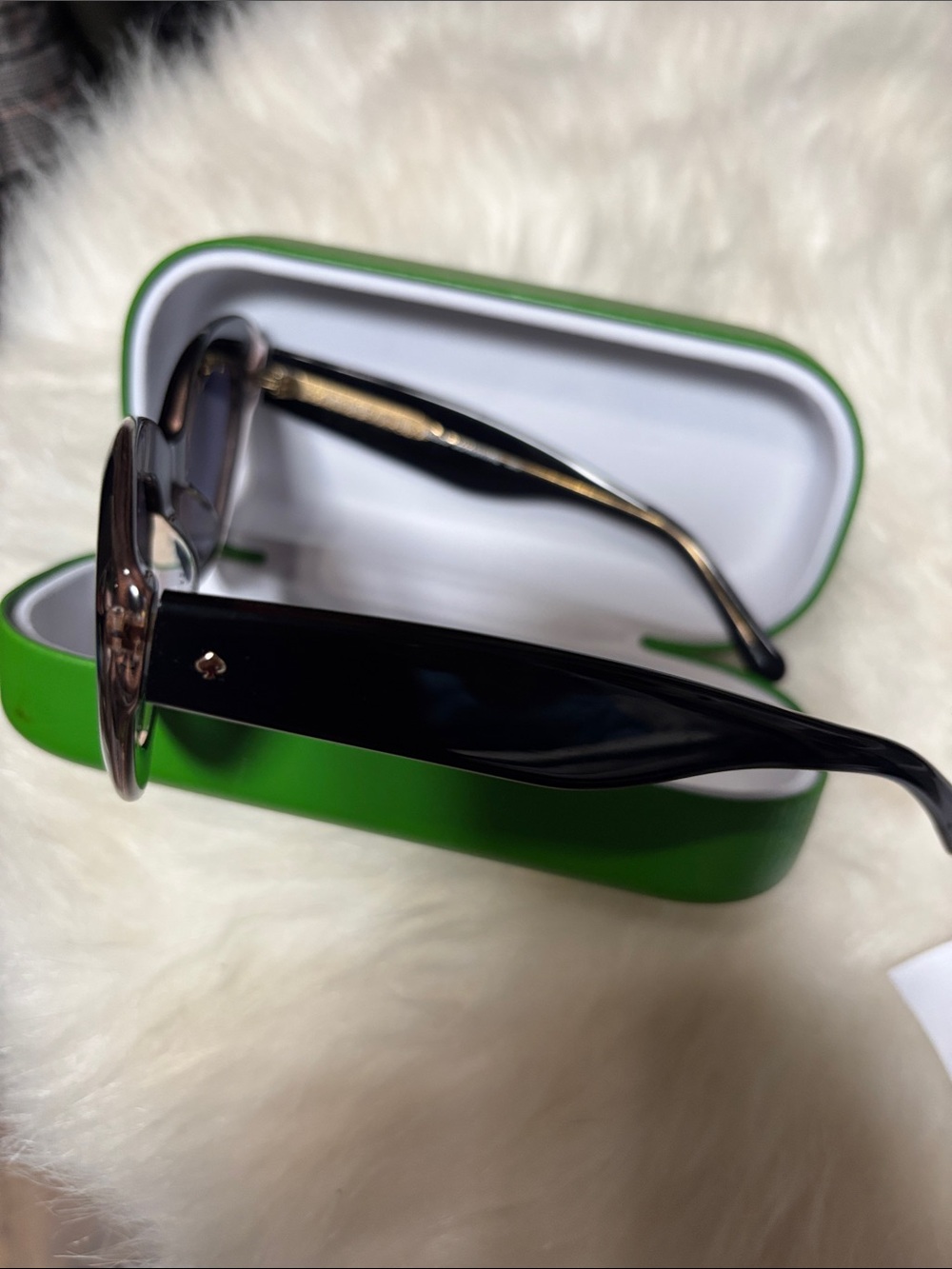 kate spade Black Cat-Eye Sunglasses with Dark Lensesi - Picture 3 of 5